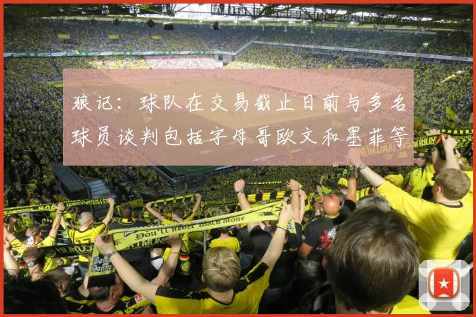 狼记：球队在交易截止日前与多名球员谈判包括字母哥欧文和墨菲等人